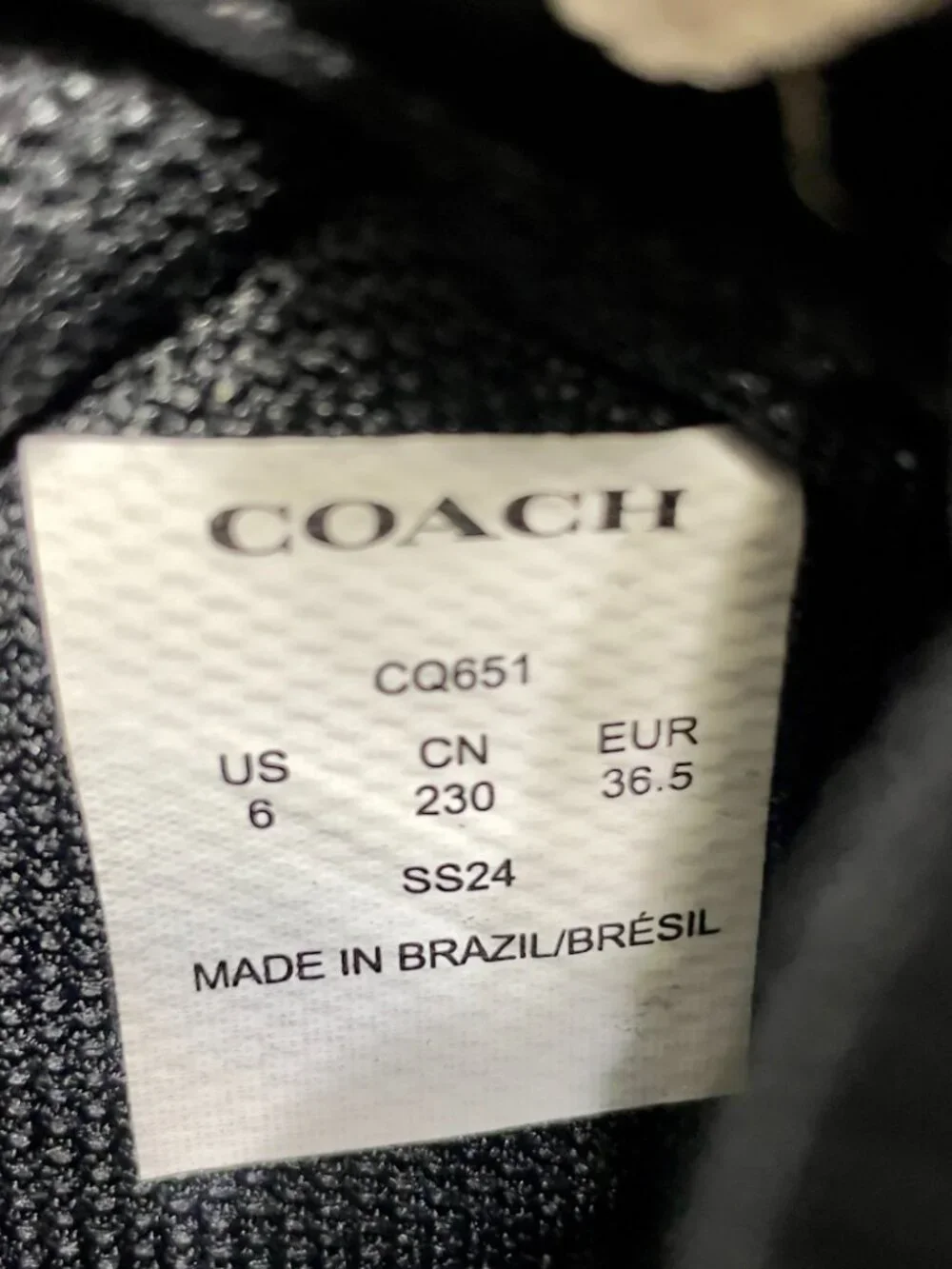 COACH Women’s -High Line Leather -Lace Up Sneakers-SIZE 6.5-Authentic